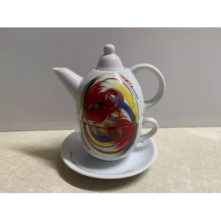 THEIERE  CHOKY +TASSE +SOUS TASSE