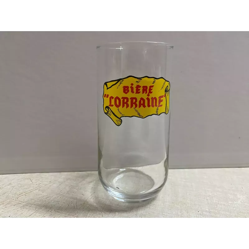 1 VERRE BIERE LORRAINE  25CL HT 12CM