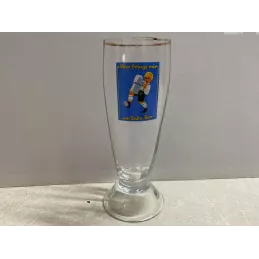 1 VERRE BABA BIER 25CL HT 17.20CM   VERRE A FACETTE