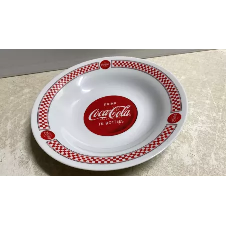 ASSIETTE  CREUSE  COCA- COLA   COLLECTOR  DIAMETRE 20.50CM