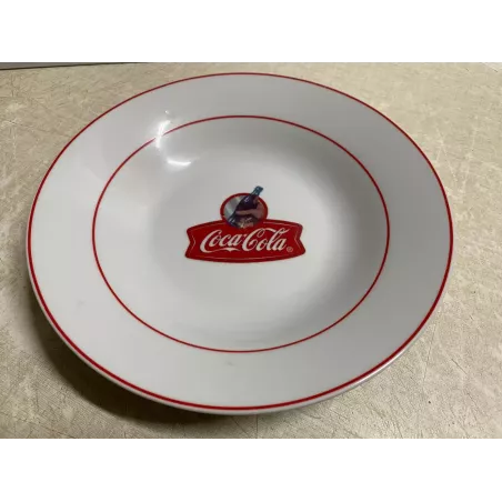 ASSIETTE  CREUSE  COCA- COLA   COLLECTOR  DIAMETRE 20.50CM