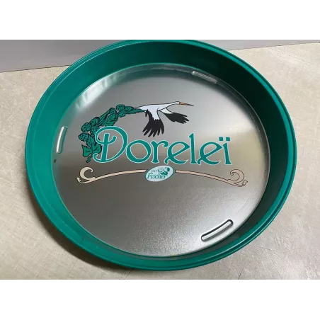 PLATEAU  DORELEI  DIAMETRE 33CM REBORD 4.50CM