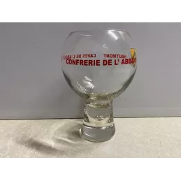 1 VERRE CONFRERIE DE L'ABBAYE  HAUTMONT   25CL HT 13.70CM