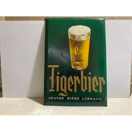 TOLE GLASSOID  TIGERBIER GRANDE BIERE LORRAINE   41.50CM X29CM