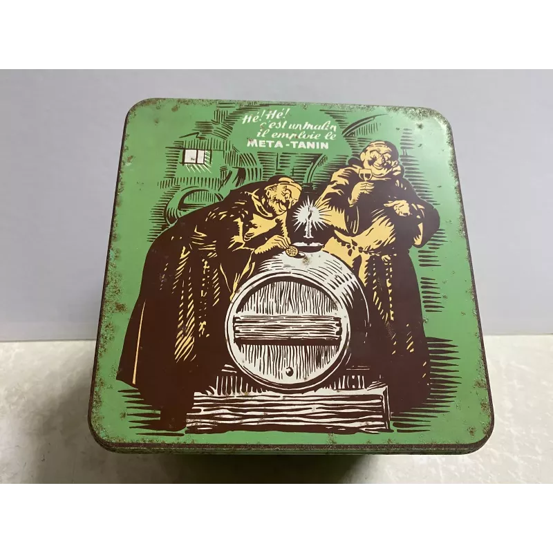 BOITE  MICHAUX & RIBOUST POUDRE POUR VINS BLANC/ROUGE  16CM X16CM X13CM