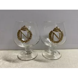 2 VERRES COGNAC  NAPOLEON 12CL
