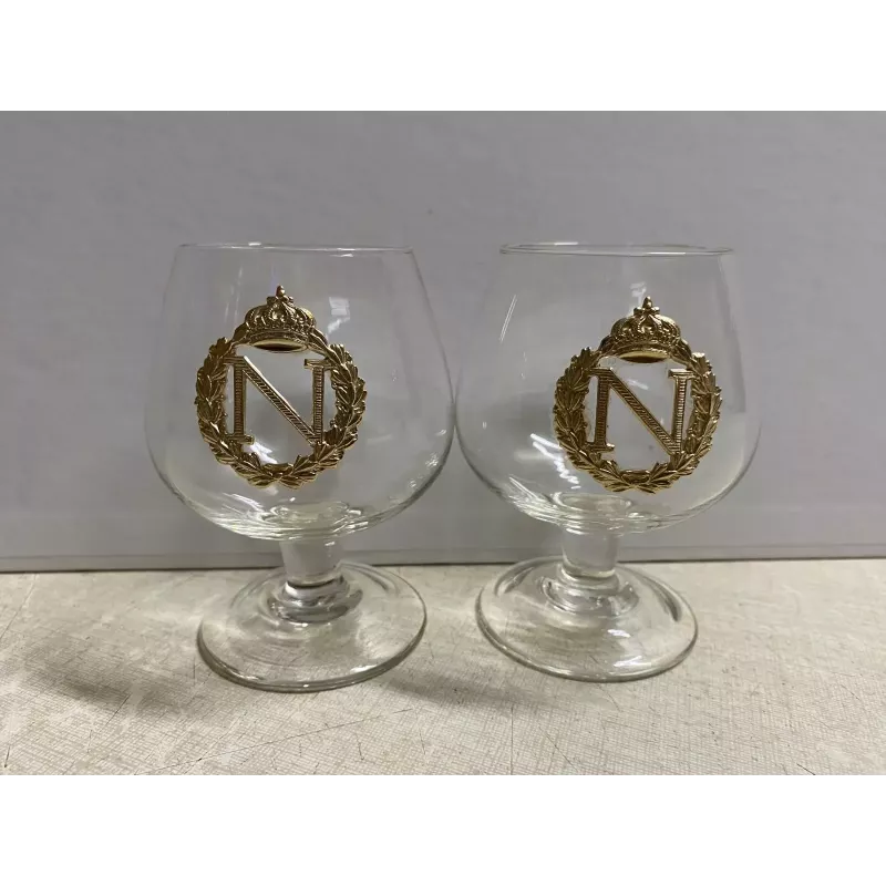 2 VERRES COGNAC  NAPOLEON 12CL