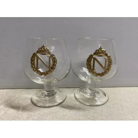 2 VERRES COGNAC  NAPOLEON 12CL