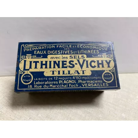 BOITE  LITHINES-VICHY   10CM X5CM X4.20CM