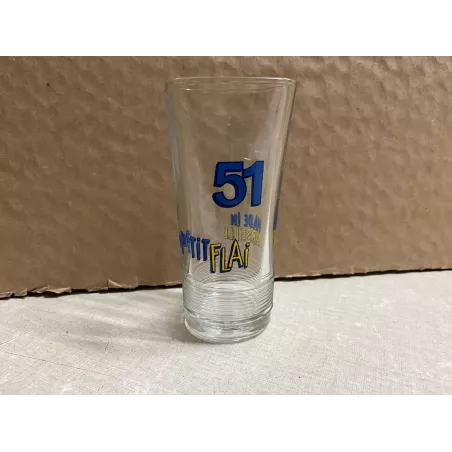 1 VERRE PASTIS 51  UN P'TIT   FLAI  HT 12.30CM