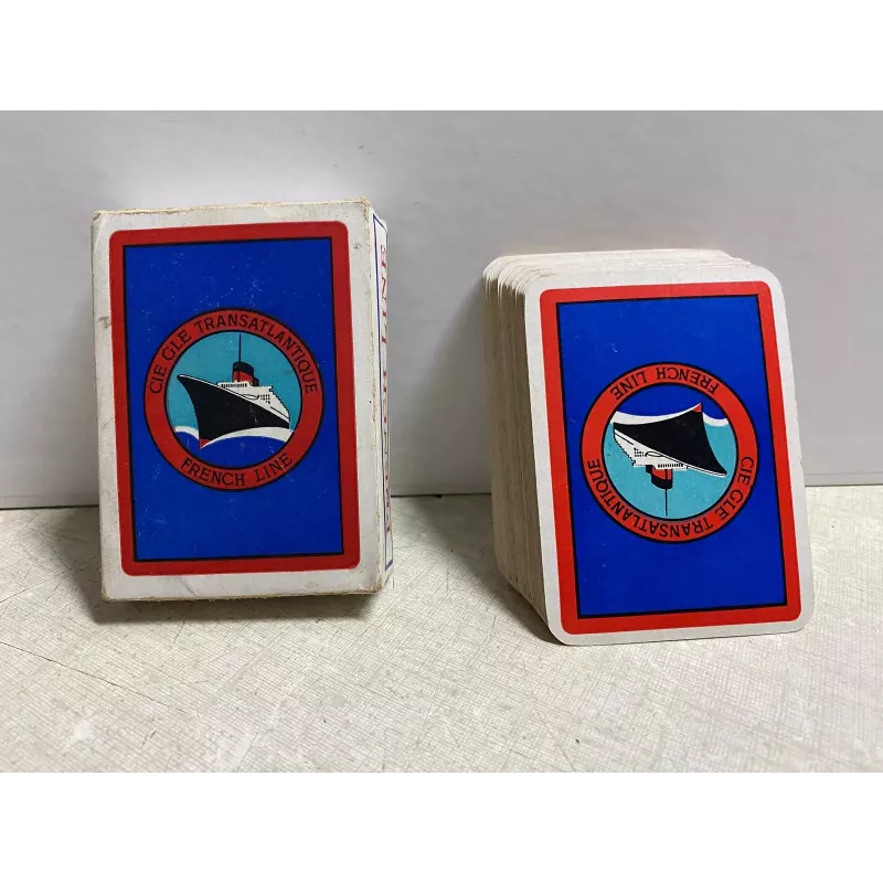 1 JEU DE 52 CARTES  COMPAGNIE  GENERALE TRANSATLANTIQUE