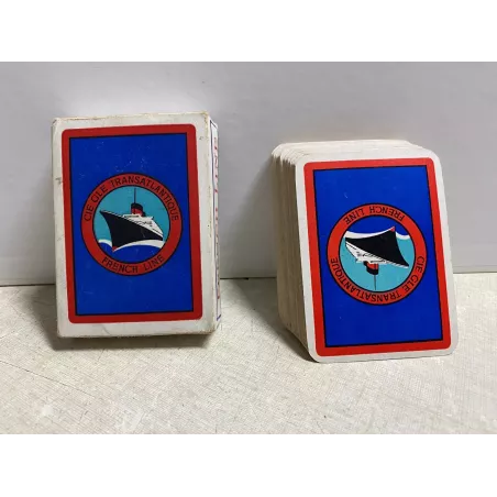 1 JEU DE 52 CARTES  COMPAGNIE  GENERALE TRANSATLANTIQUE