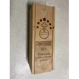 BOITE CHARTREUSE   EN BOIS 35CM X12CM