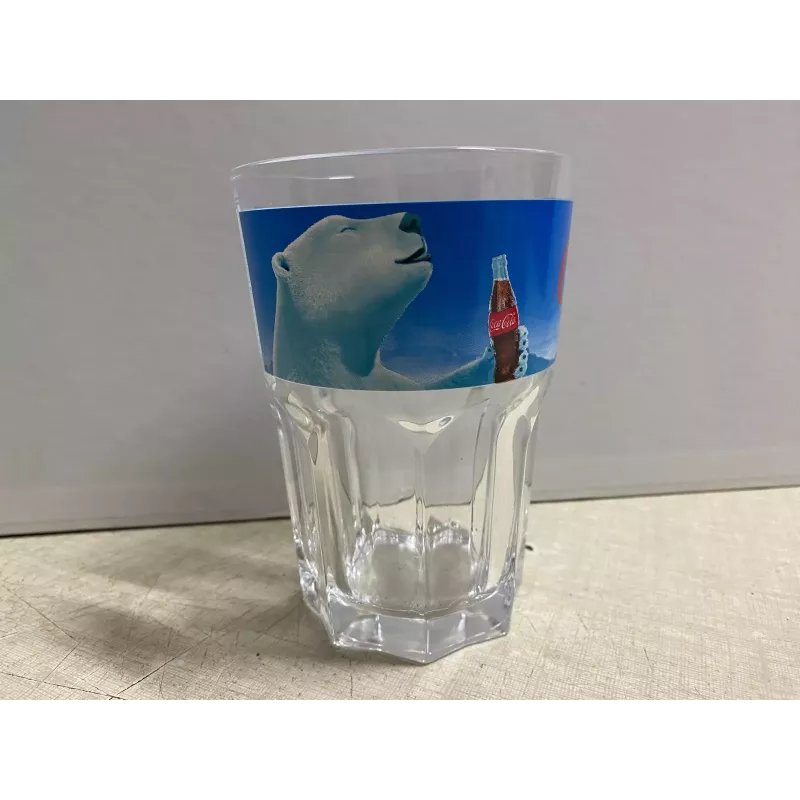 2 VERRES COCA-COLA  OURS  33CL HT 12.20CM