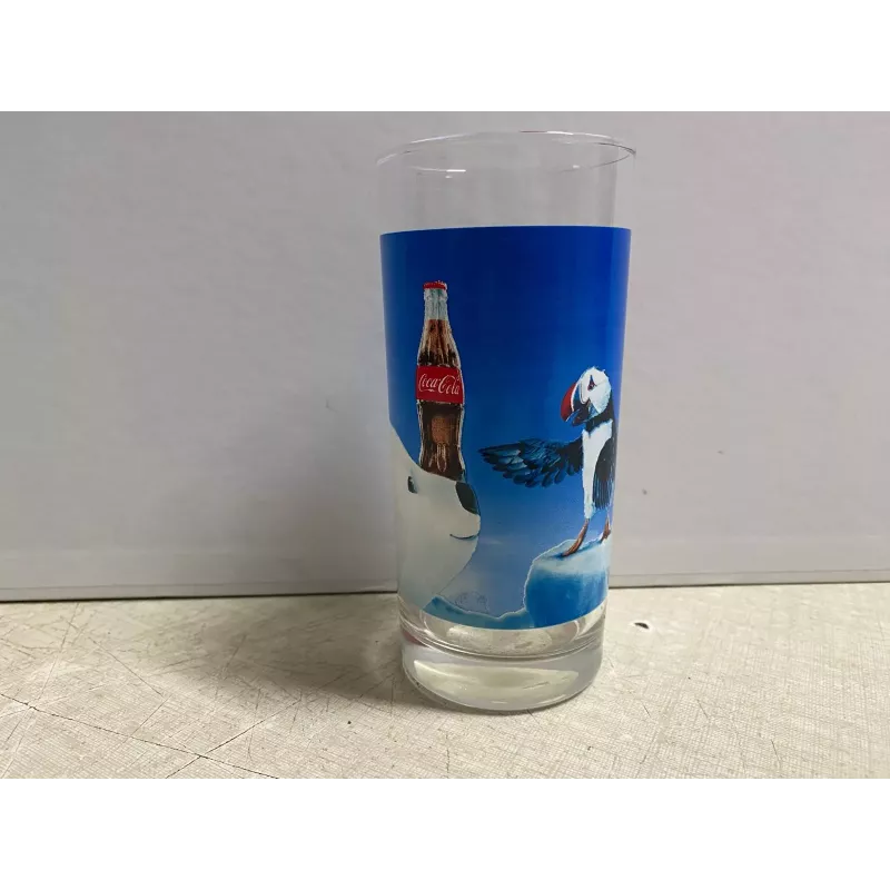 1 VERRE COCA-COLA  OURS HT 13.50CM