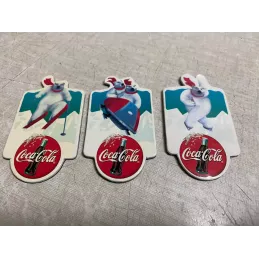 3 MAGNETTES  COCA-COLA  7CM X4CM