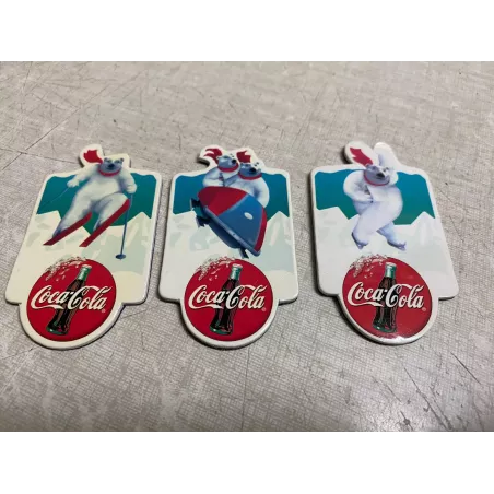 3 MAGNETS  COCA-COLA  7CM X4CM