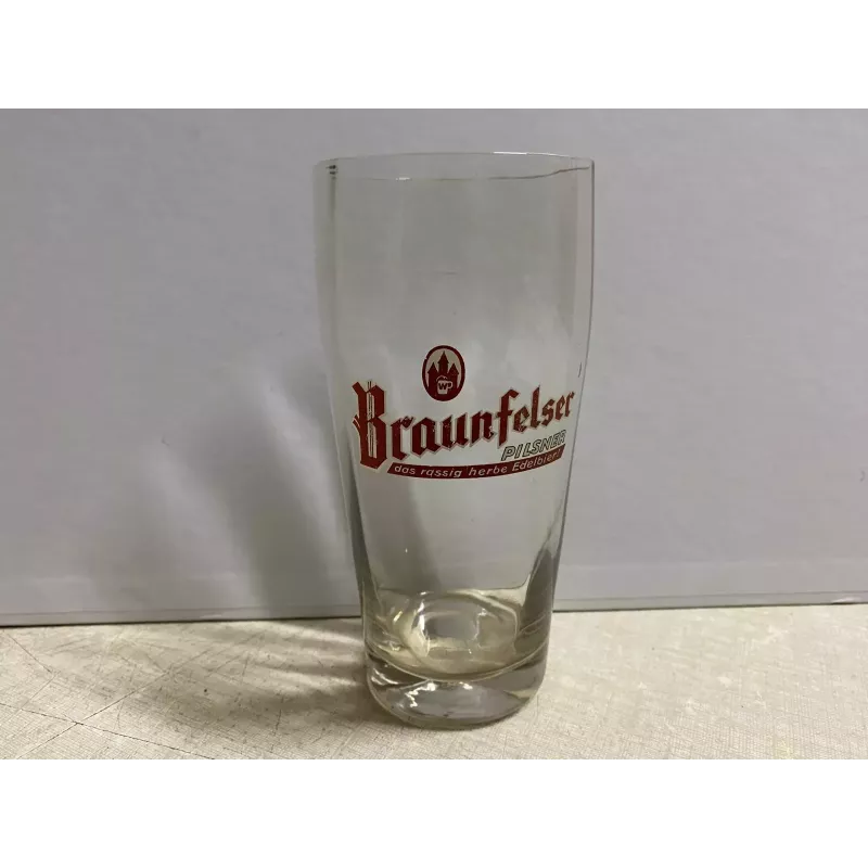 1 VERRE BRAUNFELSER PILSNER  30CL HT 14.80CM