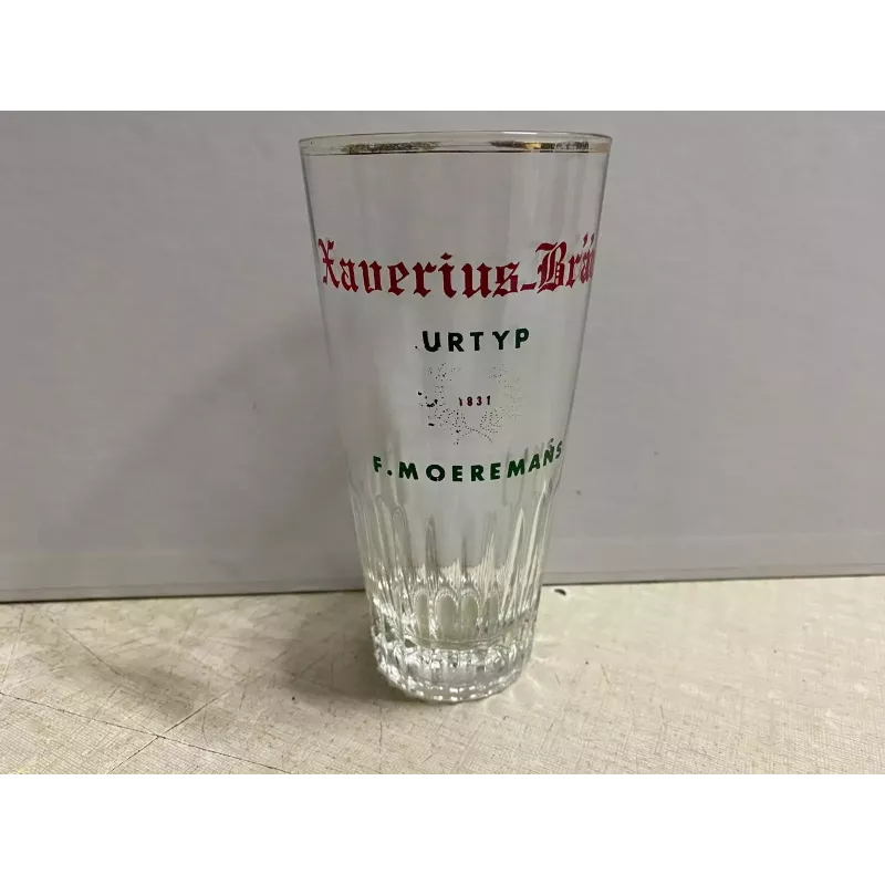 1 VERRE  BRASSERIE  F. MOEREMANS 25CL HT 14.20CM
