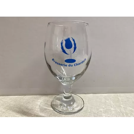 1 VERRE BRASSERIE DU CHARDON 25CL HT 16.80CM