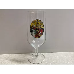 1 VERRE METEOR  BIERE DE MARS  25CL HT 17CM