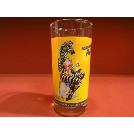 6 VERRES ORANGINA ZEBRE