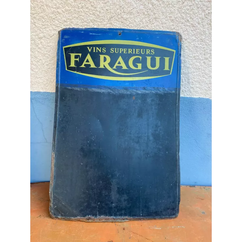 ARDOISE   TOLE VINS FARAGUI   75CM X50CM