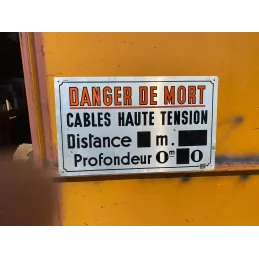 TOLE DANGER DE MORT  50CM X30CM