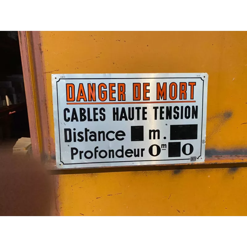 TOLE DANGER DE MORT  50CM X30CM