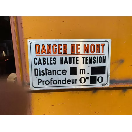 TOLE DANGER DE MORT  50CM X30CM