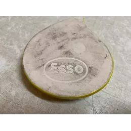 CENDRIER OU VIDE POCHE  ESSO JAUNE  12CM X10CM