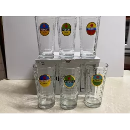 6 VERRES VEDETT 25CL HT 14.50CM
