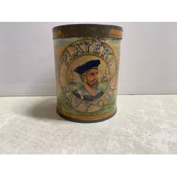 BOITE JOHN PLAYER & SONS  TABAC HT 8.40CM  DIAMETRE 6.80CM