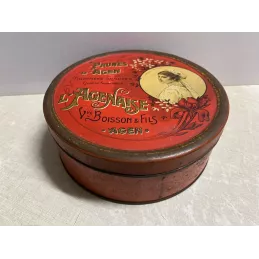 BOITE PRUNES  D'AGEN   DIAMETRE 17.30CM HT.6.50CM