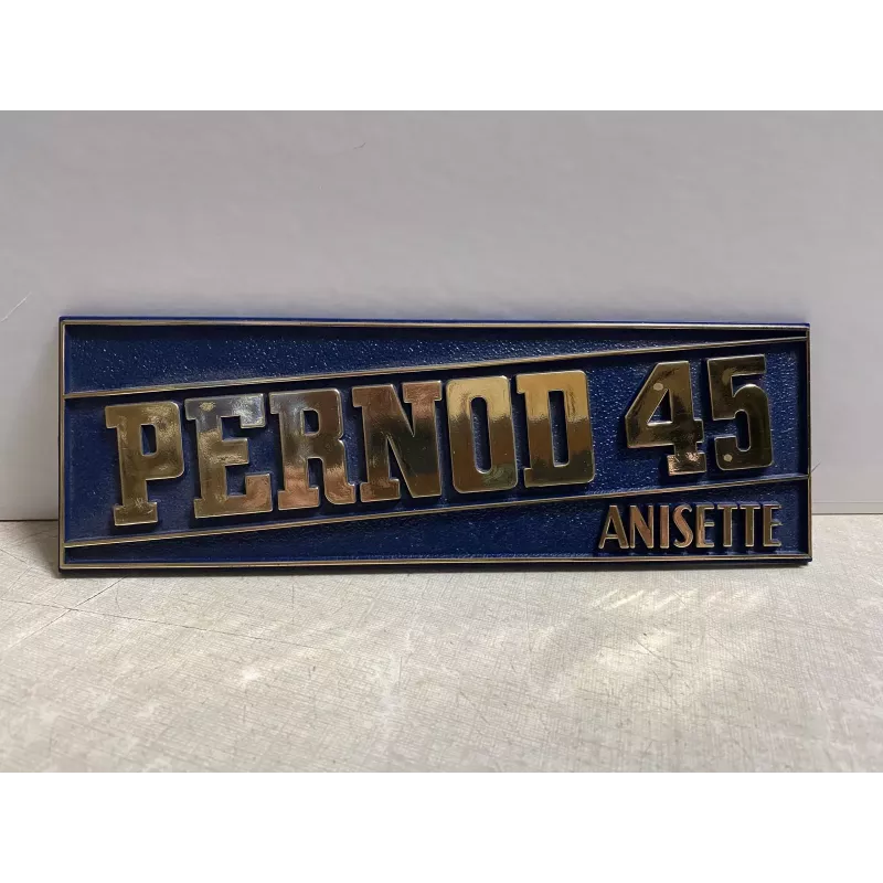 PLAQUE PERNOD 45 ANISETTE  22CM X7CM