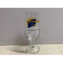 1 VERRE METEOR  EUROBIERE 1993 25CL HT 16.90CM