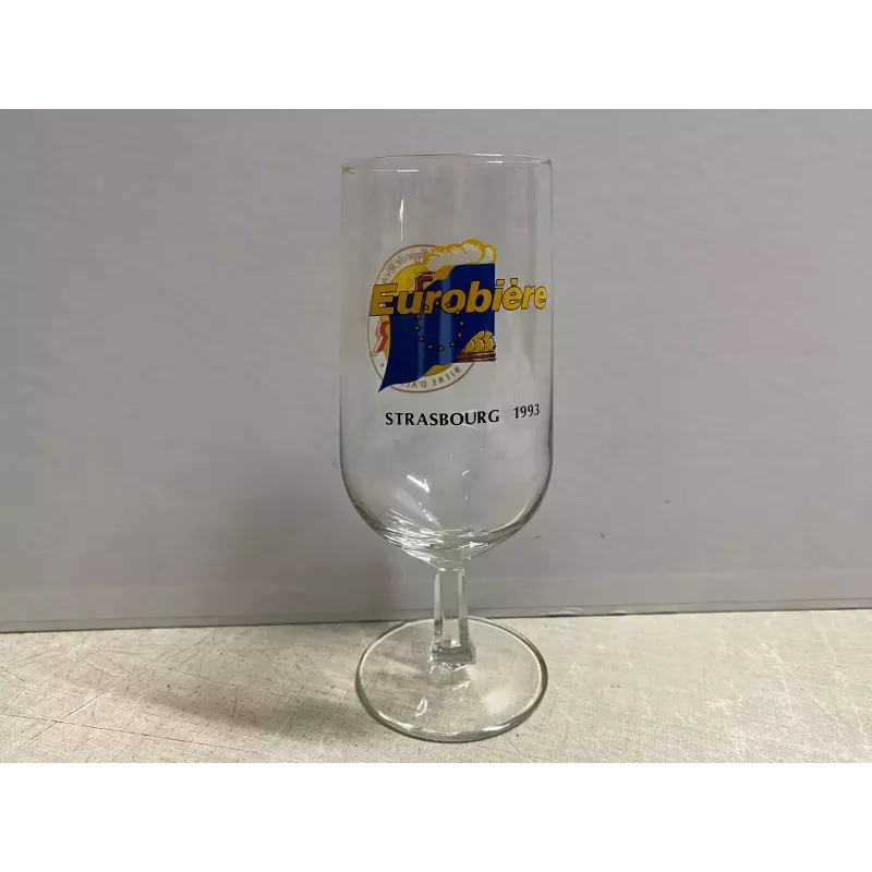 1 VERRE METEOR  EUROBIERE 1993 25CL HT 16.90CM