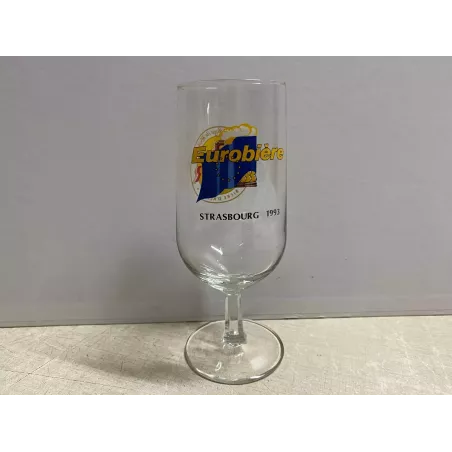 1 VERRE METEOR  EUROBIERE 1993 25CL HT 16.90CM