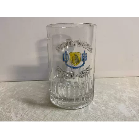 CHOPE EMAILLEE  DORTMUNDER-UNION-BIER 25CL HT 12.20CM