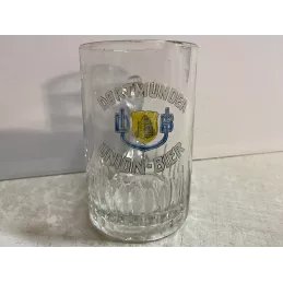 CHOPE EMAILLEE  DORTMUNDER-UNION-BIER 25CL HT 12.20CM