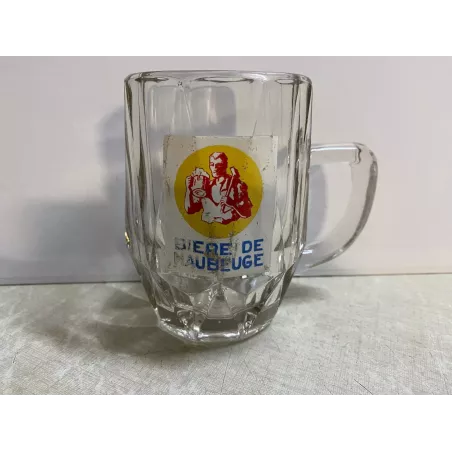 CHOPE EMAILLEE  BIERE DE MAUBEUGE 25CL HT 12CM