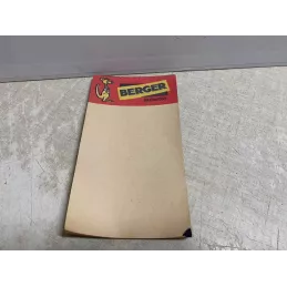 CARNET BERGER 14.50CM X8CM