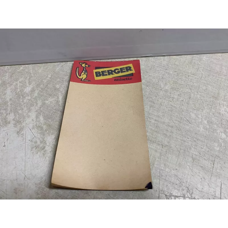 CARNET BERGER 14.50CM X8CM