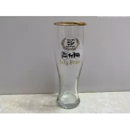 1 VERRE SETZ-BRAU 25CL HT 17CM 25em ANNIVERSAIRE 1954/1979
