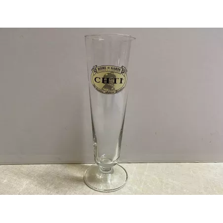 1 VERRE CH'TI  25 CL BRASSERIE CASTELAIN HT 20.70CM