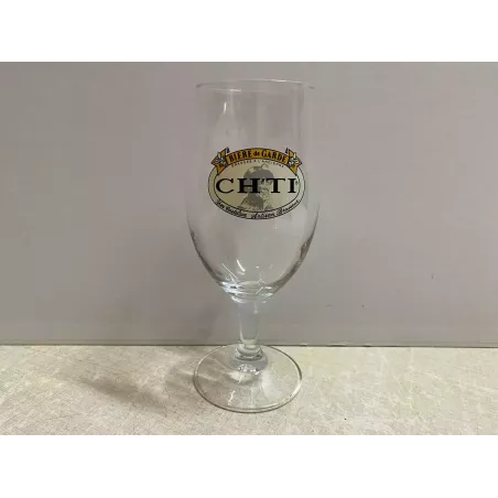 1 VERRE CH'TI  25 CL BRASSERIE CASTELAIN HT18.40CM