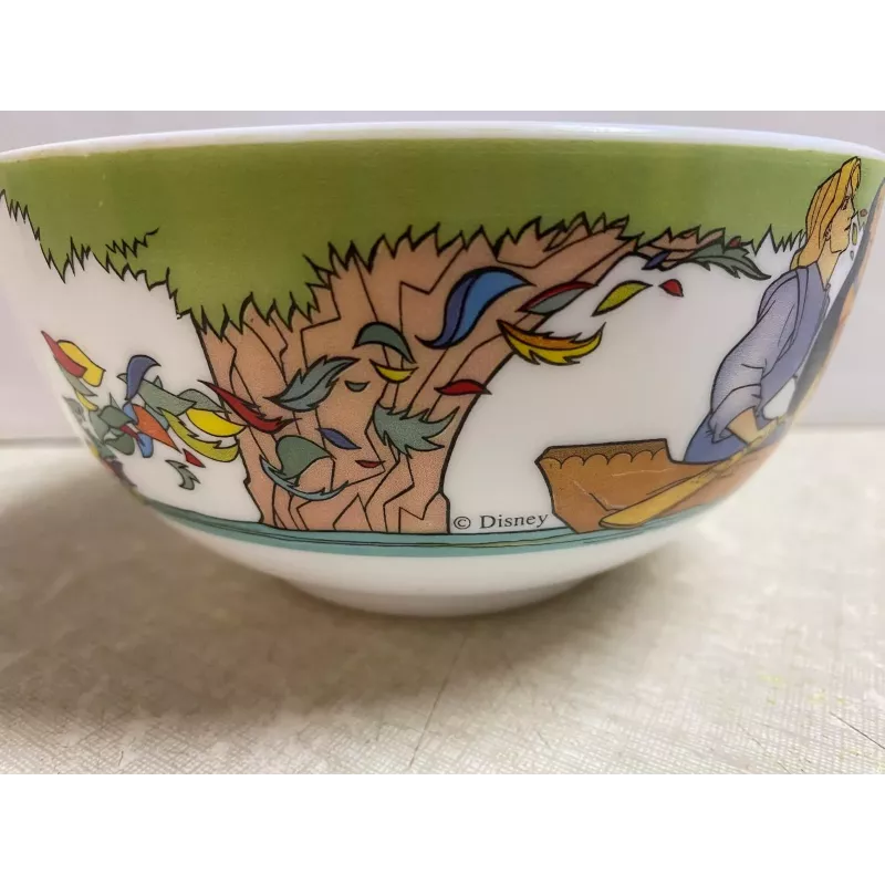 BOL  PACAHONTAS ET JOHN SMITH  HT 7.30CM DIAMETRE 15CM