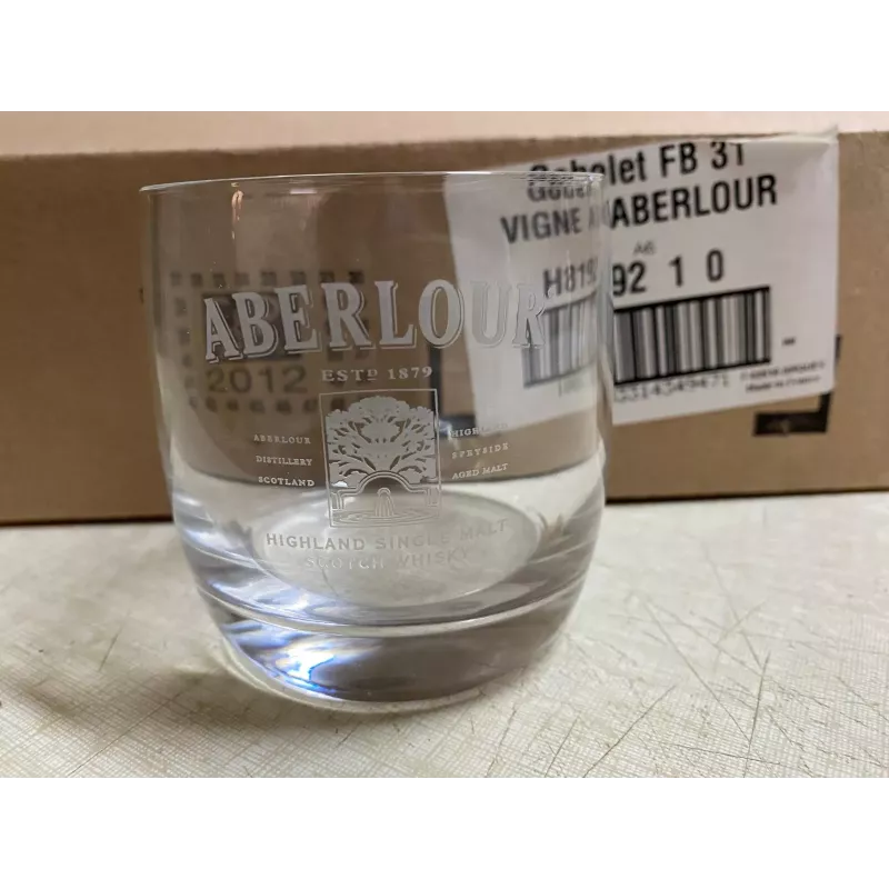 6 VERRES  ABERLOUR HT 8.40CM