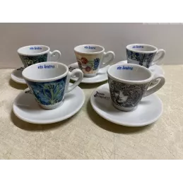 5 TASSES  A CAFE  LESTRA COLLECTOR  +5 SOUS TASSES