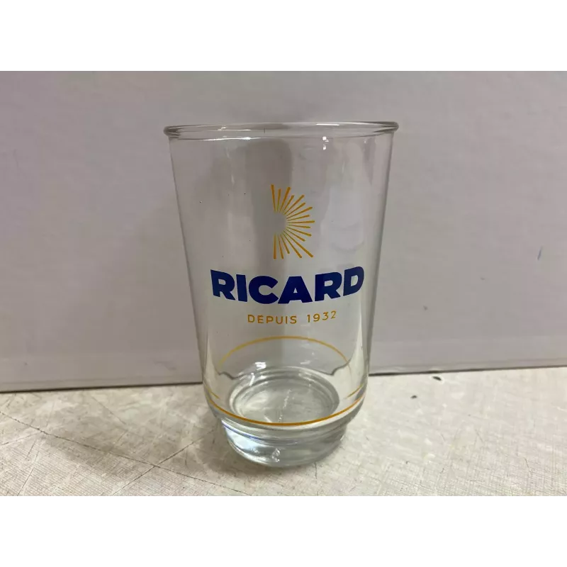 6 VERRES  RICARD ALLONGES  1/2 SOLEIL